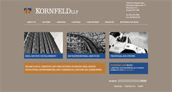 Desktop Screenshot of kornfeldllp.com